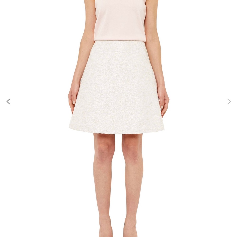 Ted Baker Leysas Bouclé A-Line Skirt , Cream
